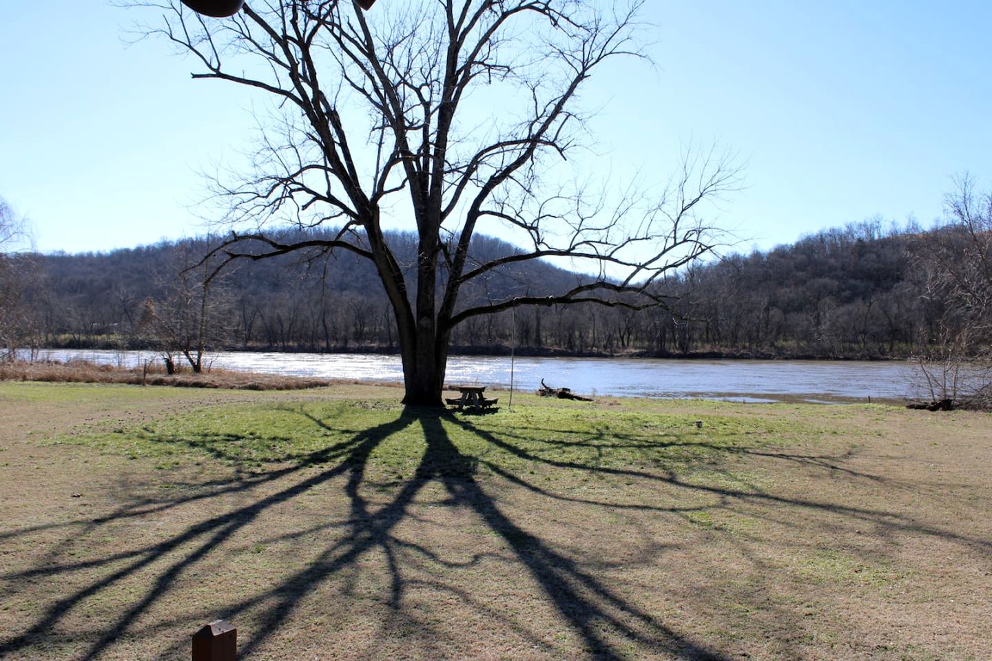 Creek Cabin with Fire Pit Loaded with Kayaks in Arkansas
