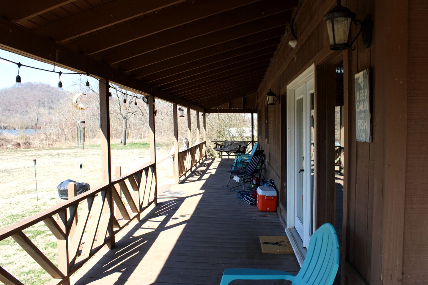 Creek Cabin with Fire Pit Loaded with Kayaks in Arkansas