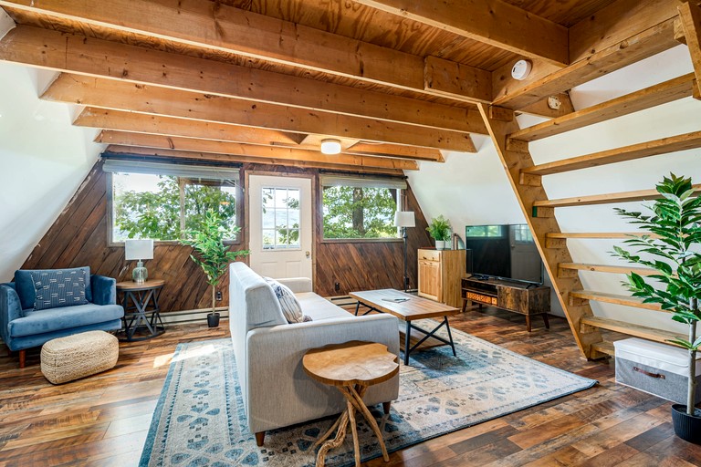 Traditional A-Frame Cabin with Stunning Views, Hot Tub, Deck, Grill and Fire Pit Near Cacapon State Park in Berkeley Springs, WV | A-Frames (Berkeley