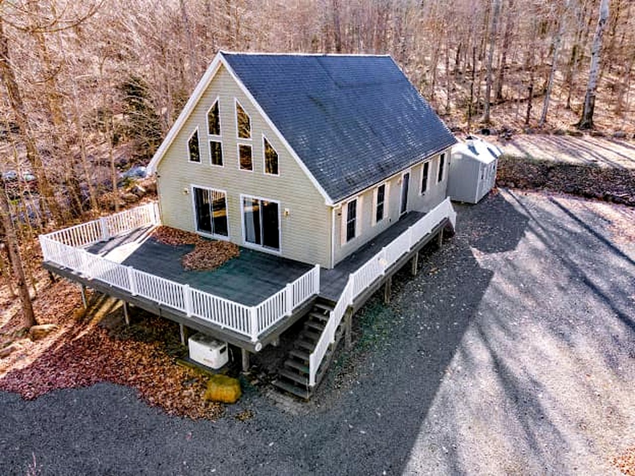 Breathtaking Cabin Nestled Amidst Trees in Webb, New York