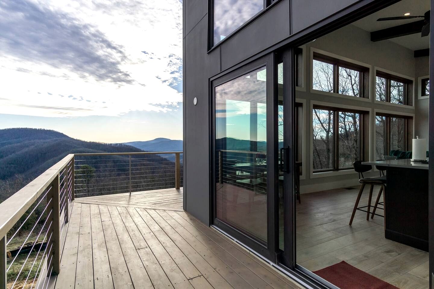 Stunning Modern Mountain Home with Wrap-Around Deck and Million-Dollar Views Near Downtown Black Mountain, NC