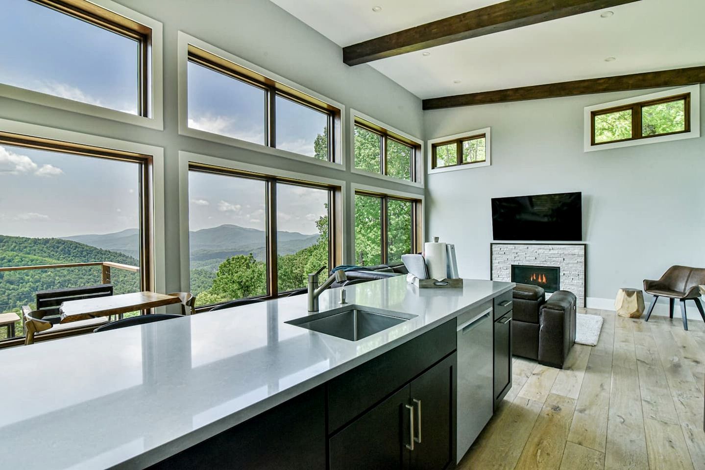 Stunning Modern Mountain Home with Wrap-Around Deck and Million-Dollar Views Near Downtown Black Mountain, NC