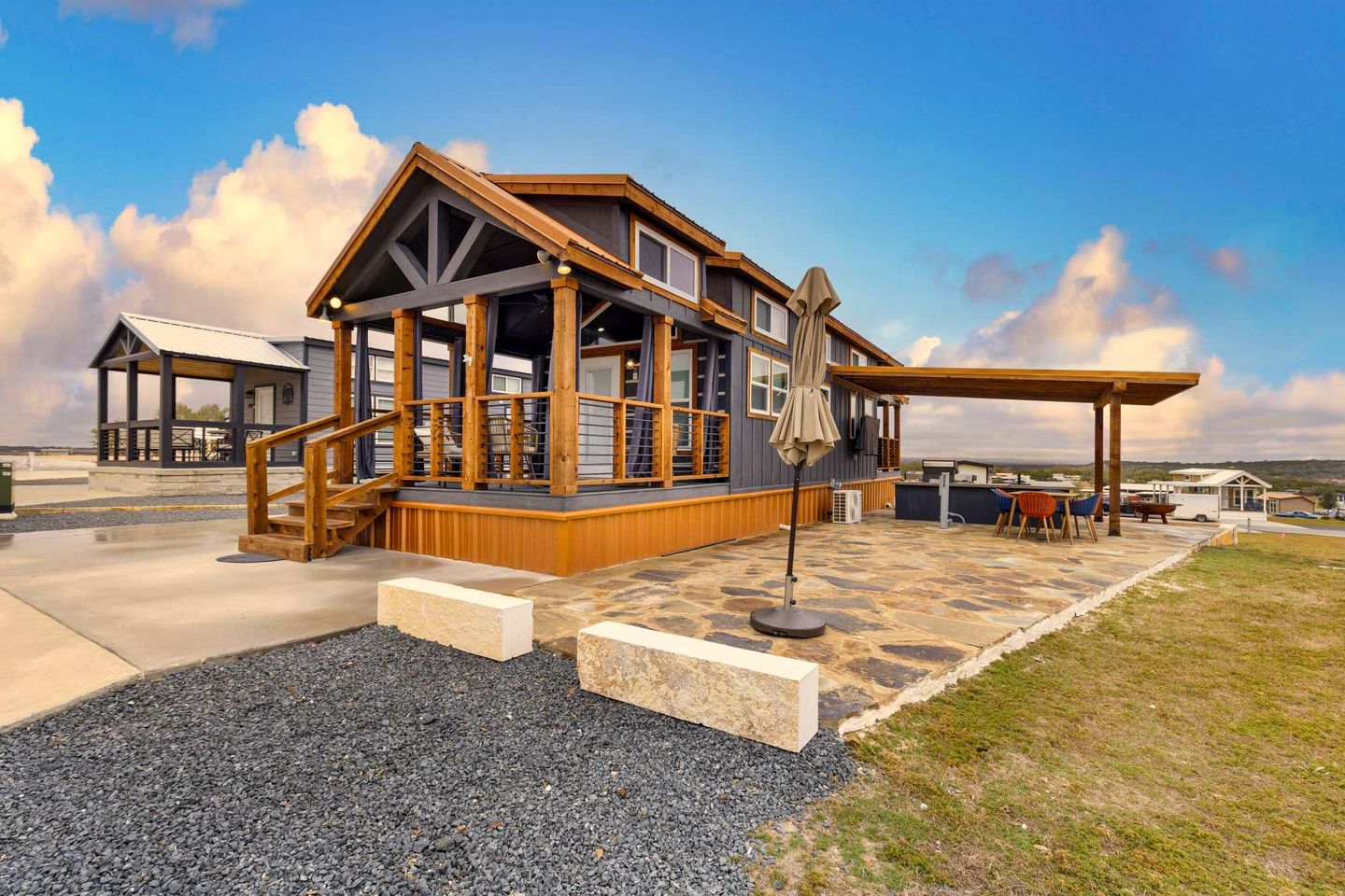 Inviting Tiny Home Retreat with Resort-Style Amenities Near Fredericksburg, TX