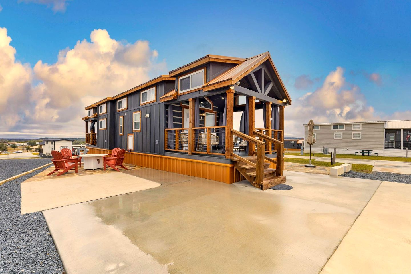 Inviting Tiny Home Retreat with Resort-Style Amenities Near Fredericksburg, TX