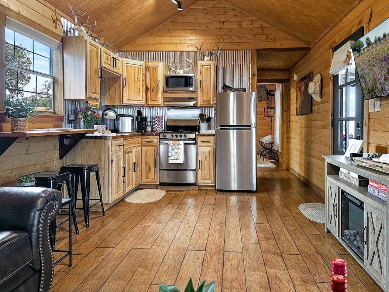 Rustic-Chic Hill Country Retreat with Stargazing Deck & Tank Pool near Fredericksburg, Texas