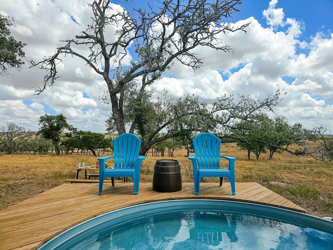 Rustic-Chic Hill Country Retreat with Stargazing Deck & Tank Pool near Fredericksburg, Texas