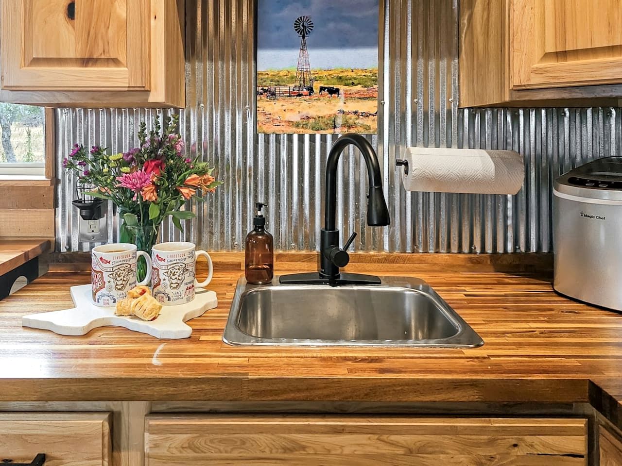 Rustic-Chic Hill Country Retreat with Stargazing Deck & Tank Pool near Fredericksburg, Texas