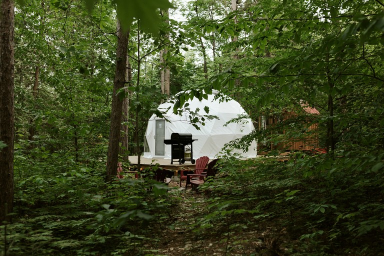 Fantastic Dome Nestled Amidst Trees and Barbecue Provided in Petawawa, Ontario