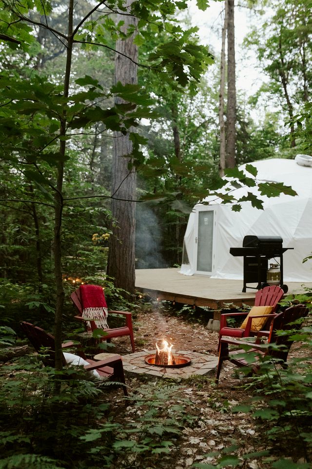 Fantastic Dome Nestled Amidst Trees and Barbecue Provided in Petawawa, Ontario
