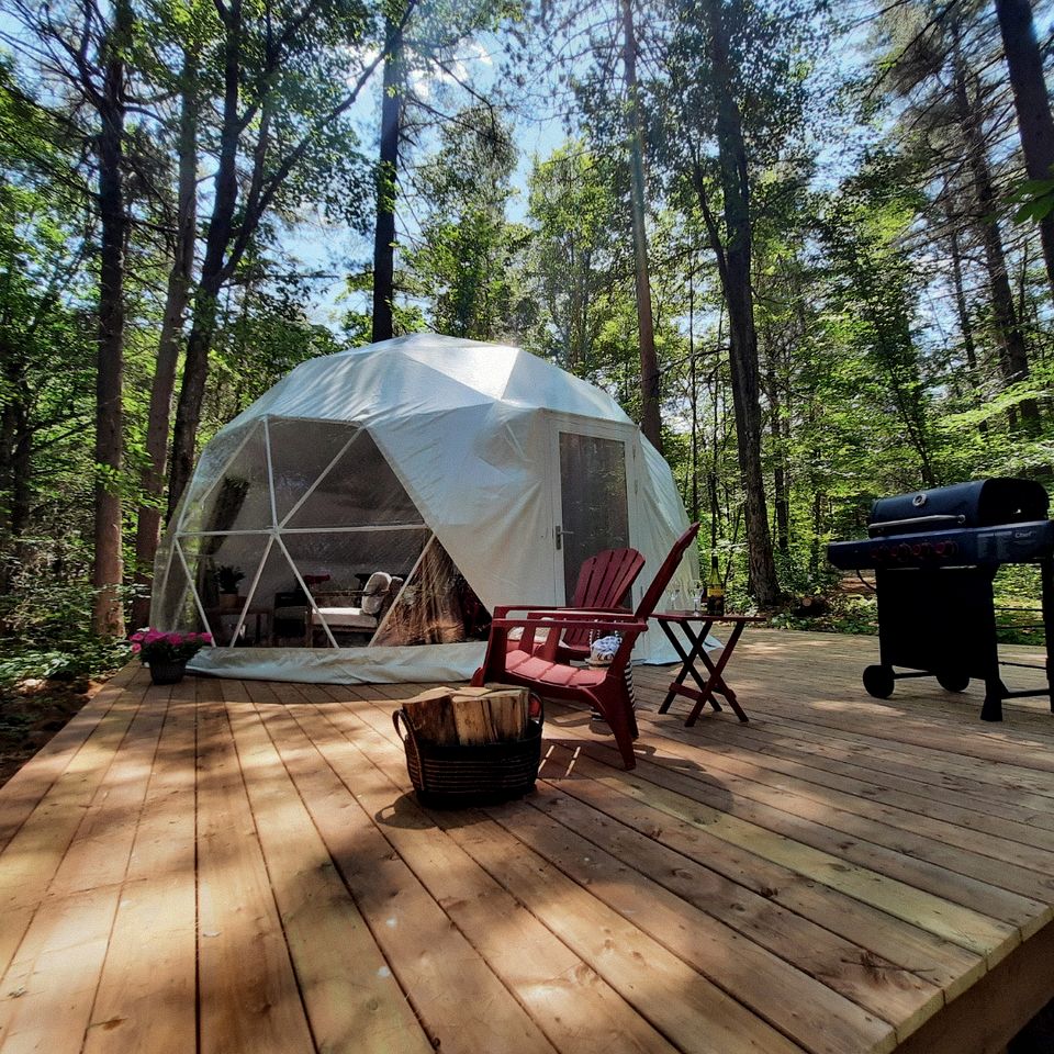 Fantastic Dome Nestled Amidst Trees and Barbecue Provided in Petawawa, Ontario