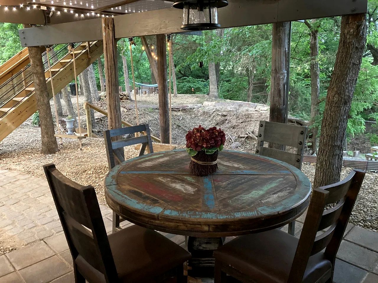 Magical Treehouse Retreat with Creek Views near Forestburg Forest in Forestburg, Texas