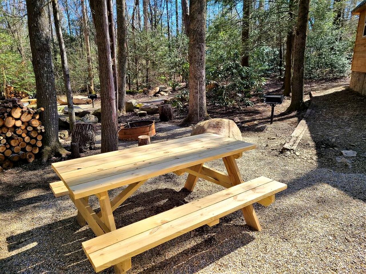 Charming Cabin in the Woods for a Cozy Outdoor Experience Surrounded by Nature in Cosby, Tennessee