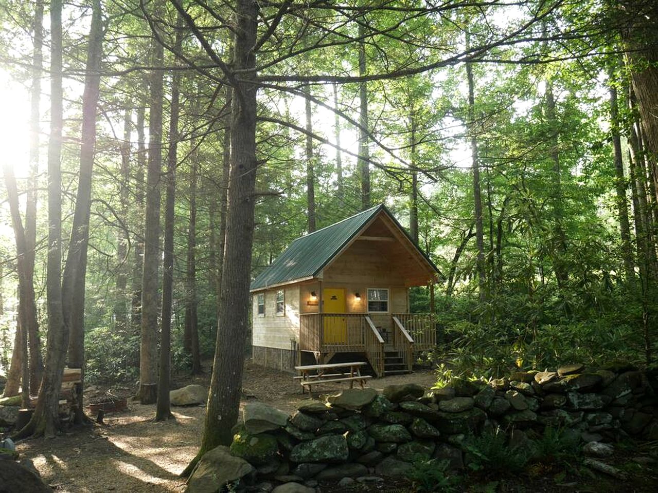 Charming Cabin in the Woods for a Cozy Outdoor Experience Surrounded by Nature in Cosby, Tennessee