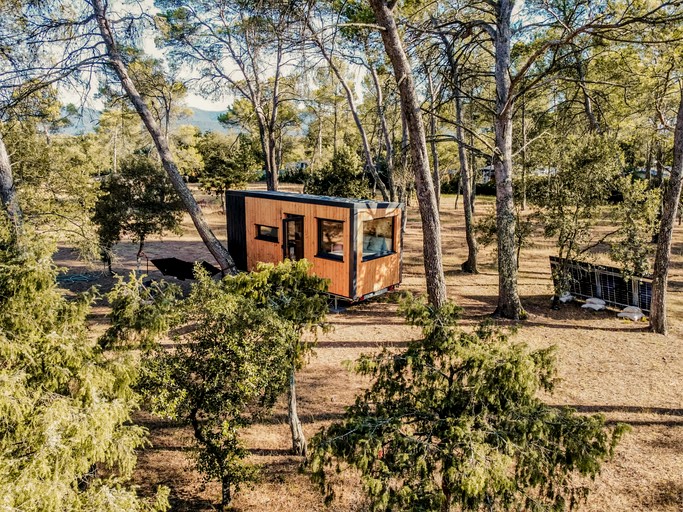 Secluded Sustainable Tiny House Amid Wooded Hills, Near Le Luc in Var, France