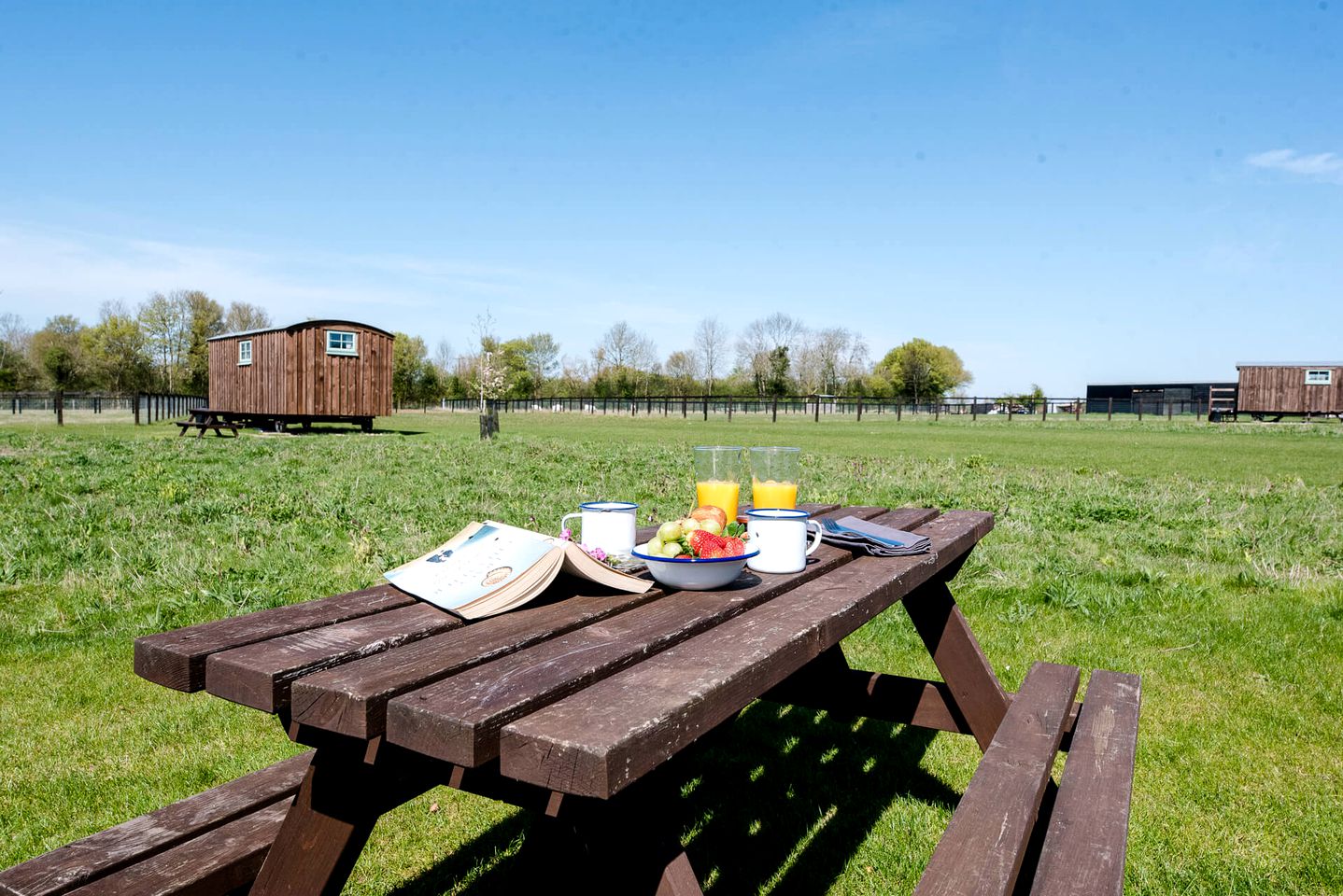 Couples or Family Glamping in a Suffolk Shepherd Hut