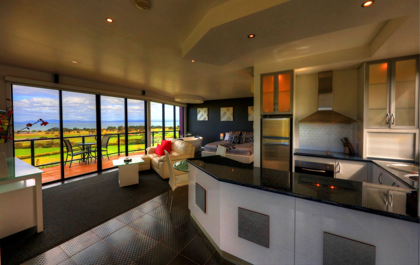 Elegant Lodge Suite with Beach and Countryside Views near Smithton, Tasmania