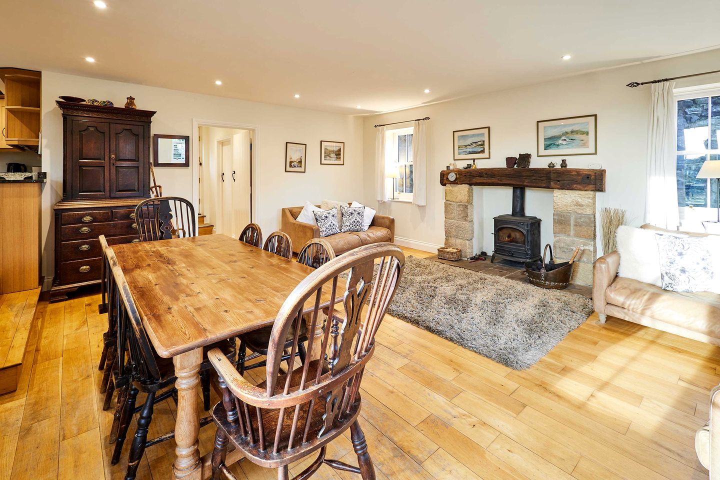 Charming Coastal Cottage with Sea Views near Low Newton Beach, High Newton, Northumberland