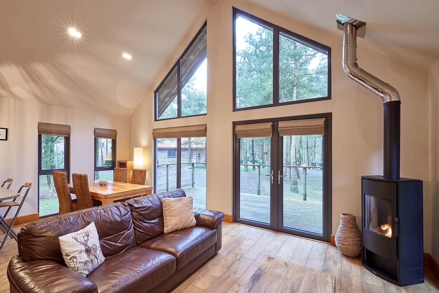 Luxury Woodland Lodge with Private Terrace near Whitby, North Yorkshire