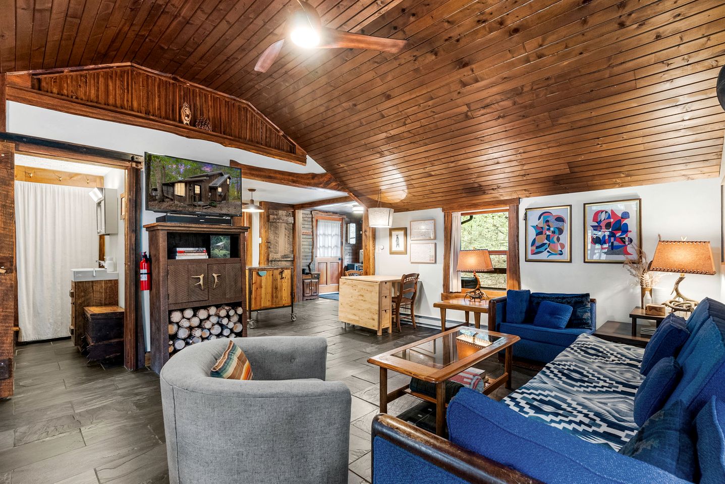 Rustic-Modern Creekside Cabin with Hot Tub, Kayaks & Trails Near Berkeley Springs, WV