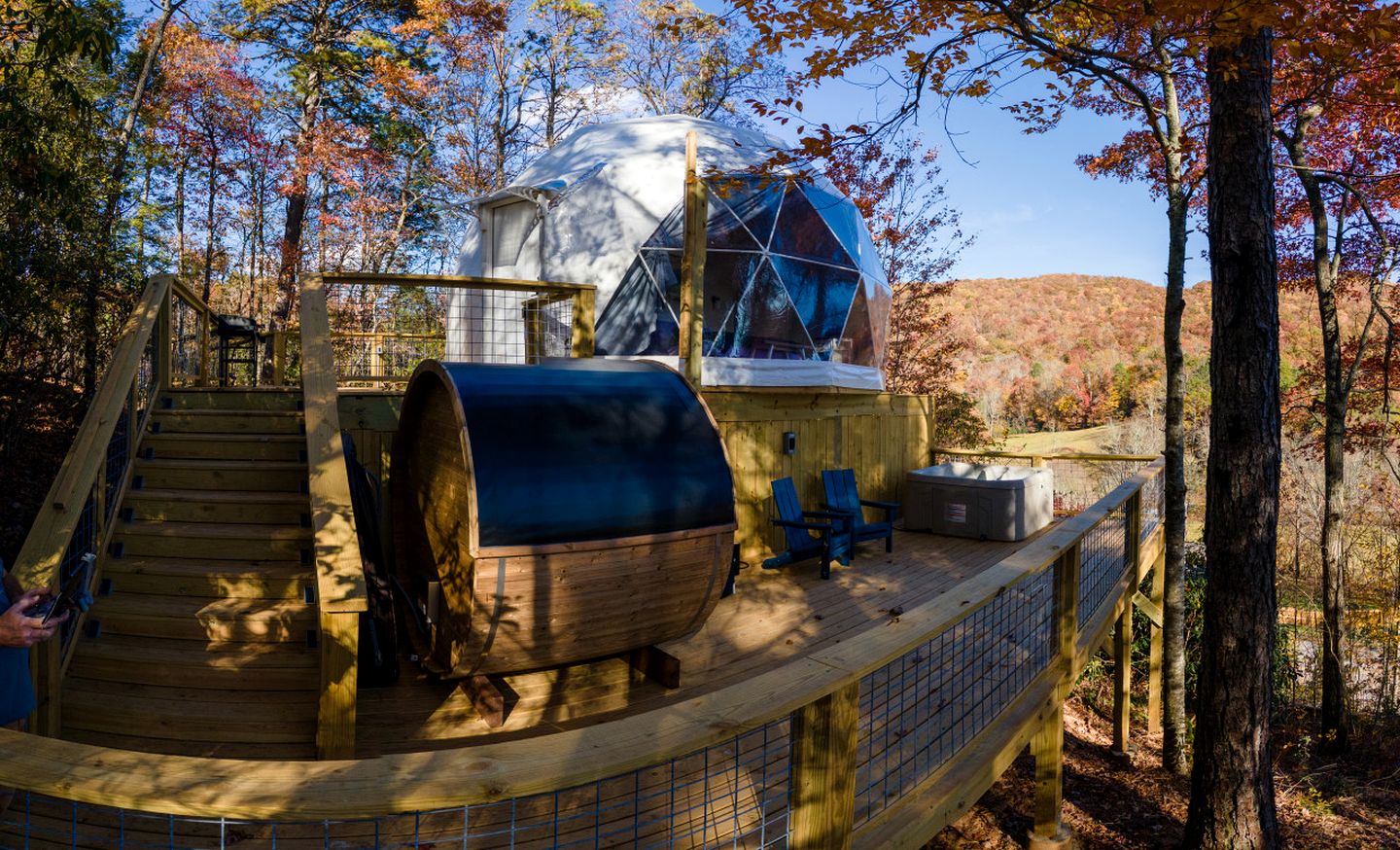 Luxury Geodome with Sauna, Hot Tub & Mountain Views near Pisgah National Forest, North Carolina