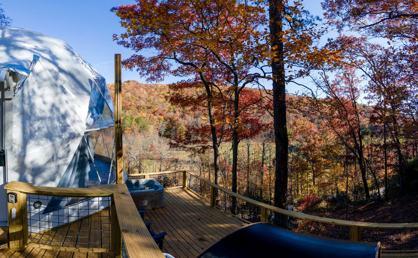 Luxury Geodome with Sauna, Hot Tub & Mountain Views near Pisgah National Forest, North Carolina