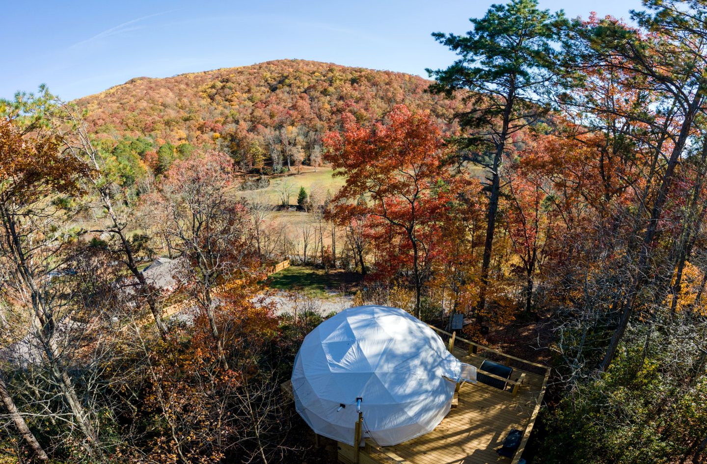 Luxury Geodome with Sauna, Hot Tub & Mountain Views near Pisgah National Forest, North Carolina