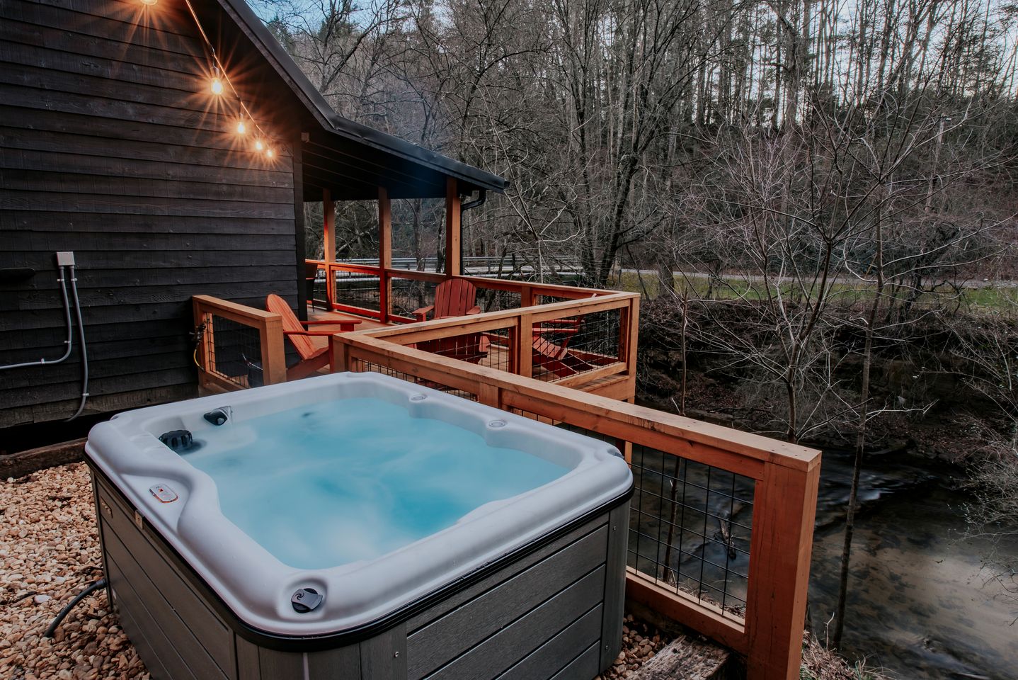 Hygge Hollow Cabin on Fightingtown Creek in Blue Ridge, GA