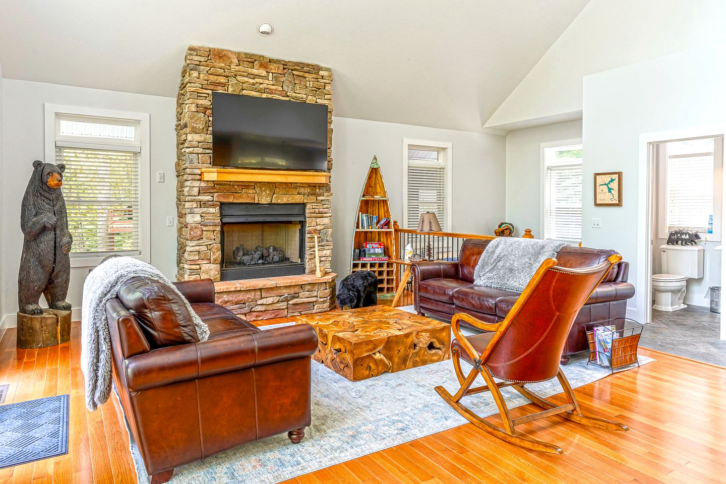 Enormous Cabin Retreat with Beautiful Views and Private Dock in Topton, North Carolina