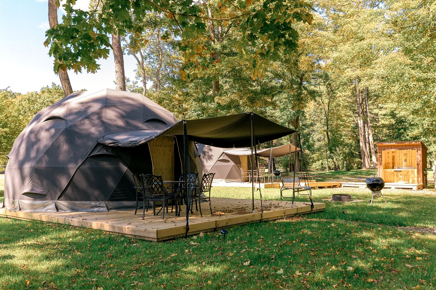 Idyllic Geodesic Dome Sanctuary near Schoharie Creek in New York
