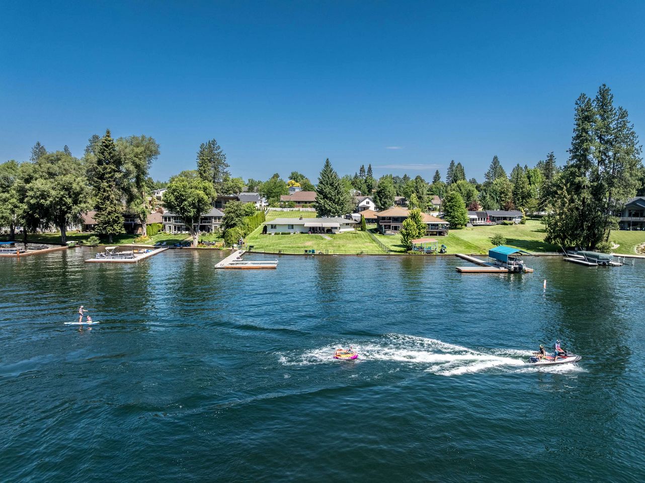 Idyllic Riverside Vacation Retreat with Sandy Beach near Coeur d'Alene Idaho