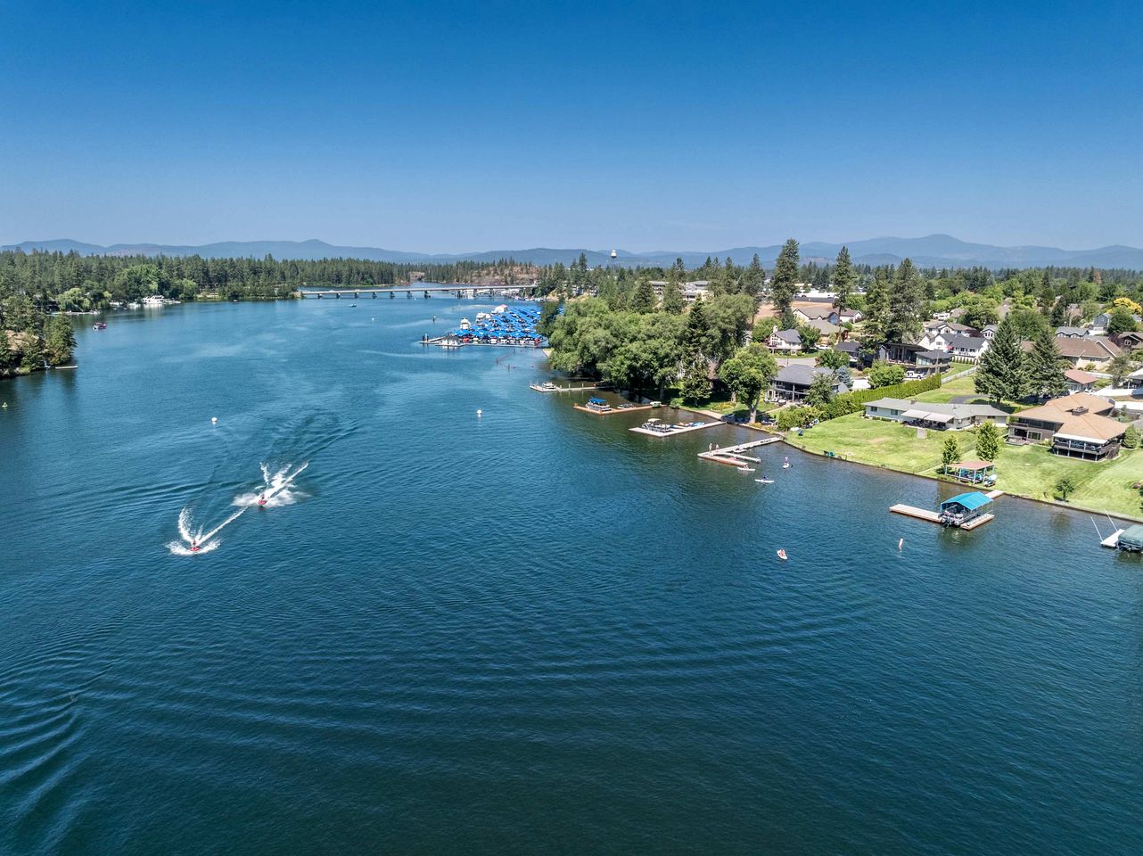 Idyllic Riverside Vacation Retreat with Sandy Beach near Coeur d'Alene Idaho