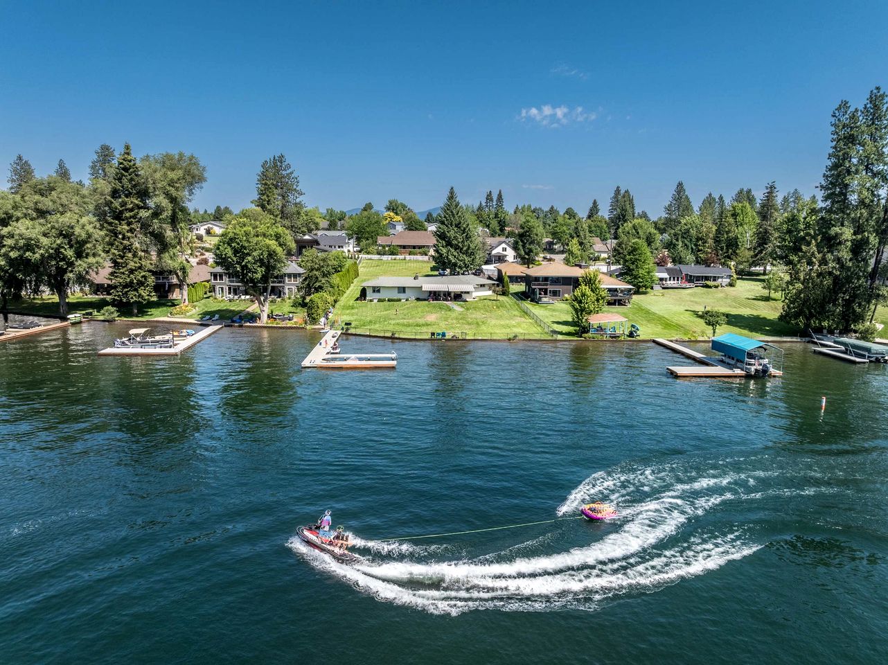 Idyllic Riverside Vacation Retreat with Sandy Beach near Coeur d'Alene Idaho