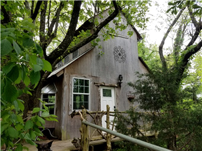 Creekside Tree House with Private Pool in Celeste, Texas, for Memorable Glamping Stays in the South