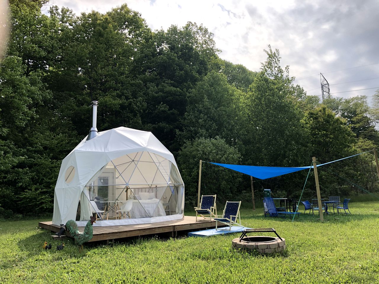 Countryside Glamping Dome in Fennville, Michigan, Ideal for an Outdoor Adventure