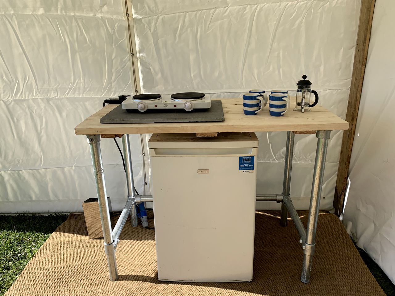 Luxury Safari Tent with Private BBQ and Fire Pit Ideal for Glamping in Cornwall