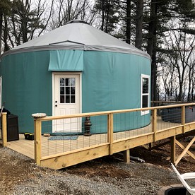 Spacious Yurt by Blue Ridge Parkway with Mountain Views in Fancy Gap, Virginia photo 5