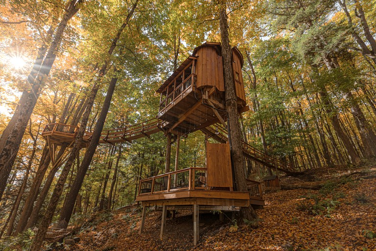 Tree house rentals (Lafayette, New York, United States of America)