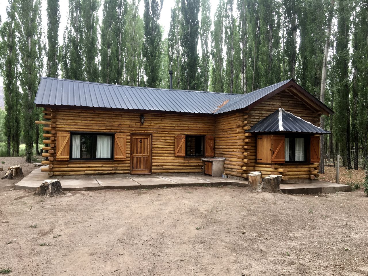 Gorgeous Log Cabin Surrounded by Nature for a Peaceful Escape in Mendoza, Argentina