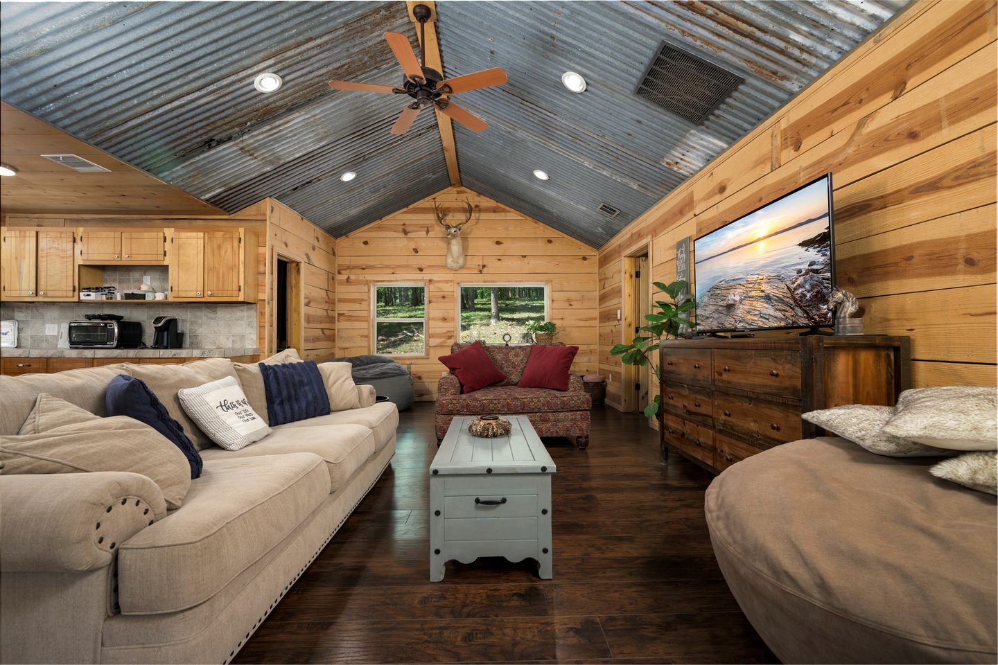 Impressive Cabin Surrounded by Trees in Nashoba, Oklahoma
