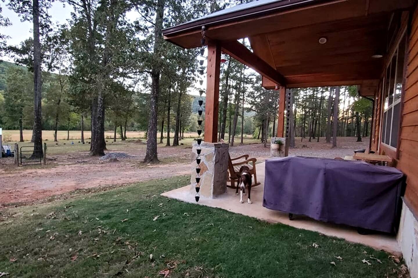 Impressive Cabin Surrounded by Trees in Nashoba, Oklahoma