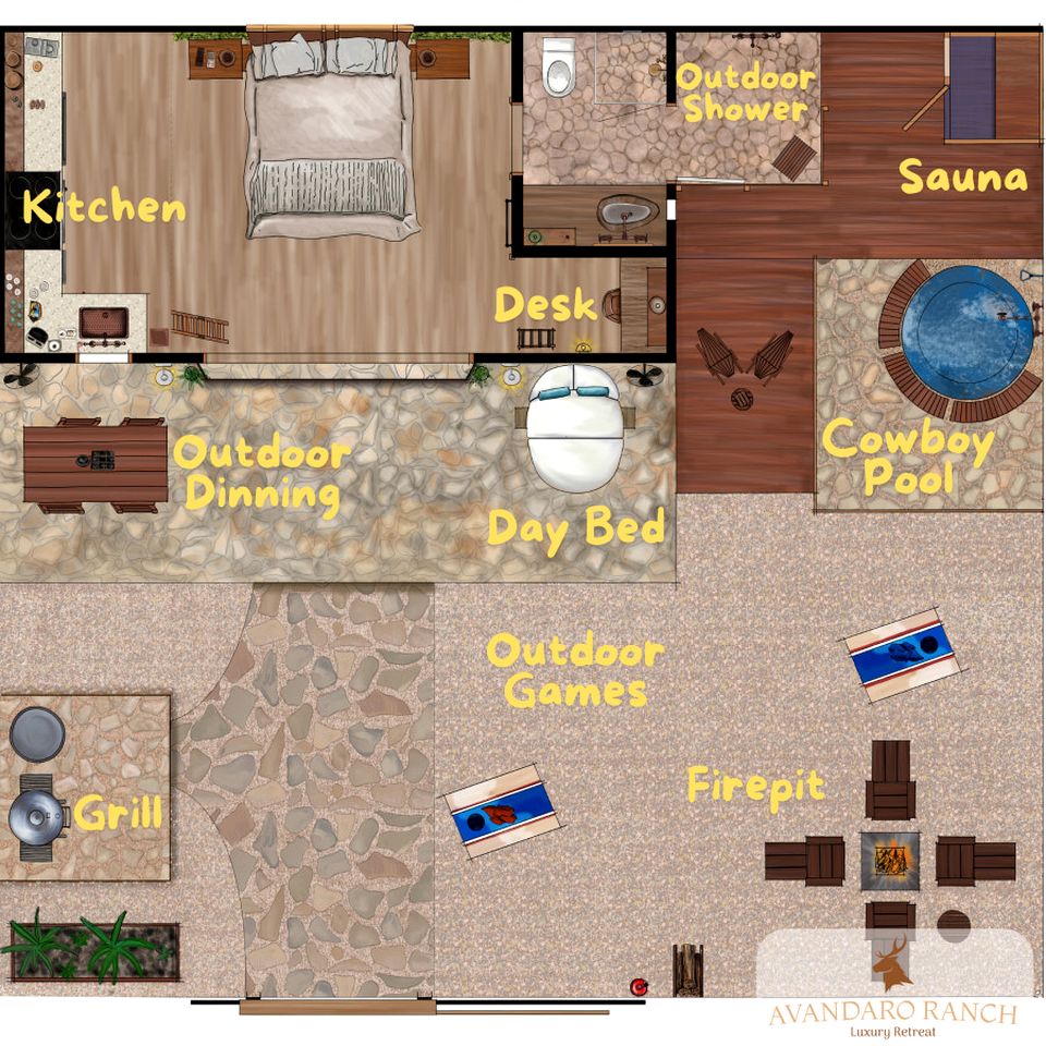 Impressive Intimate Tiny Cabin with Lofted Interior and Outdoor Shower in Texas