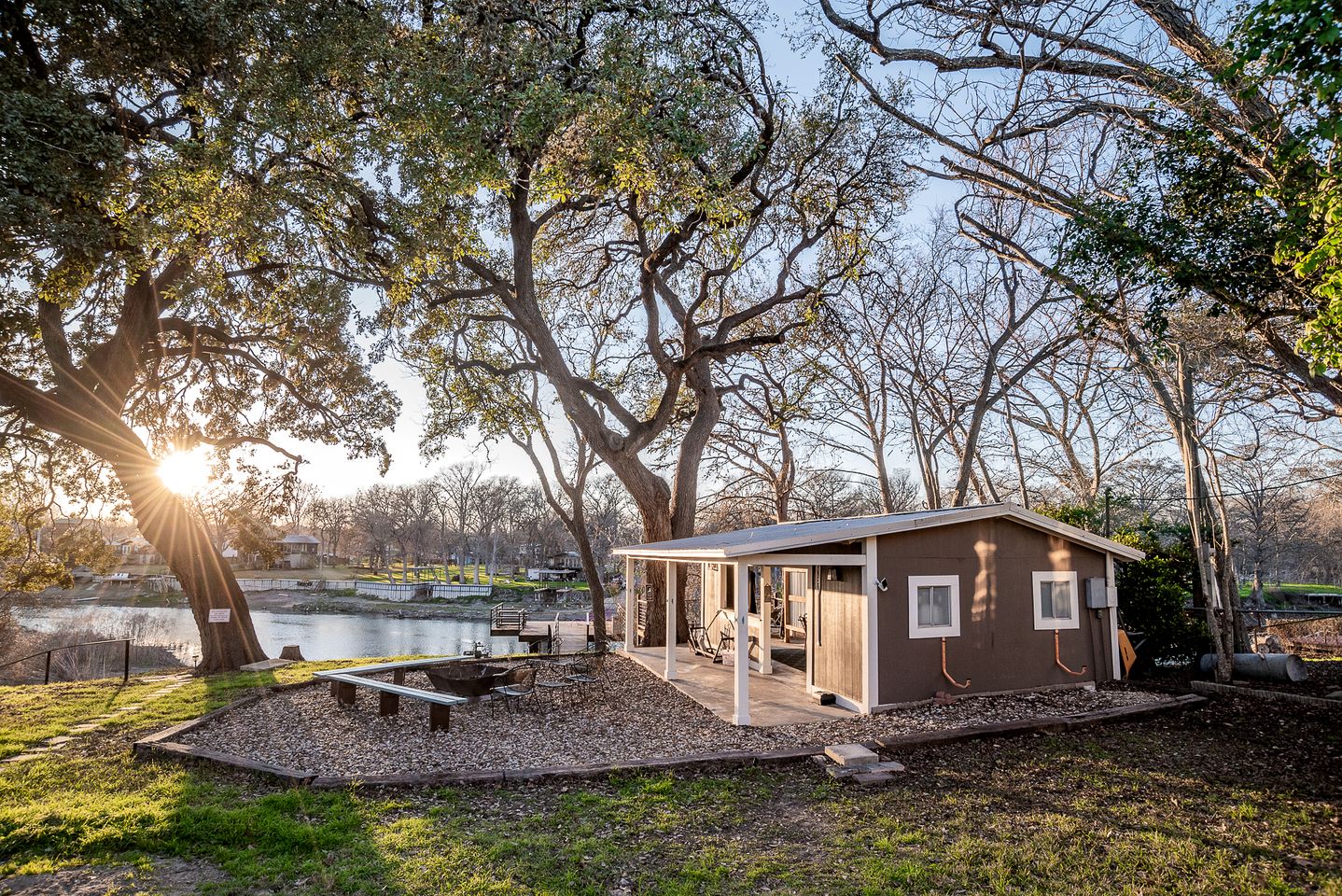 Impressive Tiny House with River Access and Fire Pit in Seguin, Texas