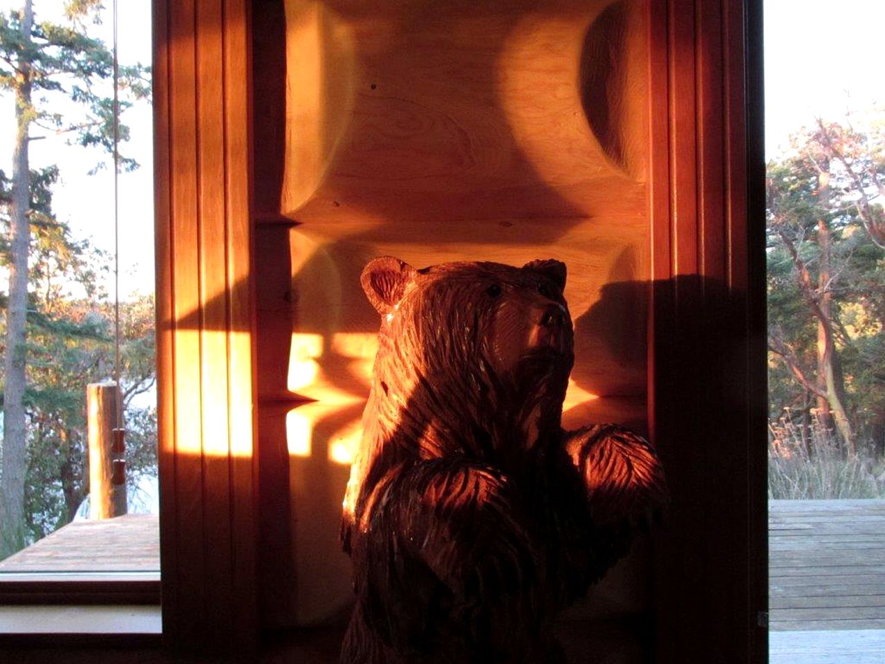 Log Cabin Rental with Sublime Views of the Water on Galiano Island in British Columbia