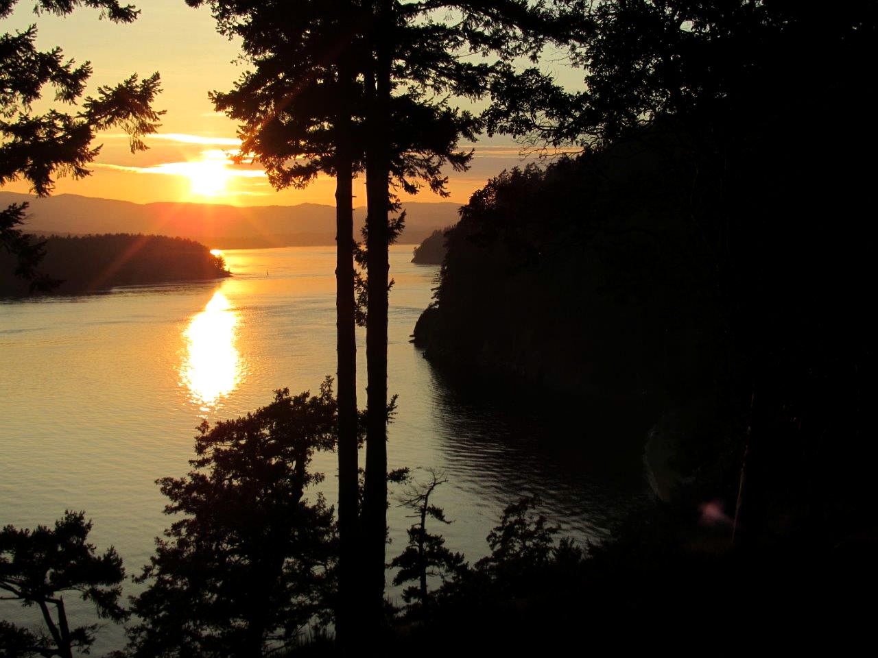 Log Cabin Rental with Sublime Views of the Water on Galiano Island in British Columbia