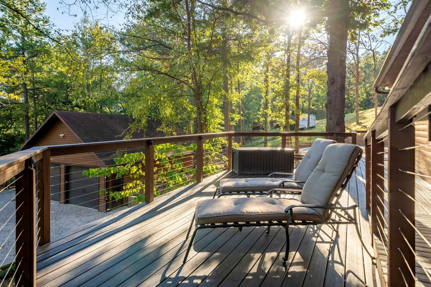 Enchanting Woodland Cabin Escape with Creekside Views near Lake Hamilton Arkansas