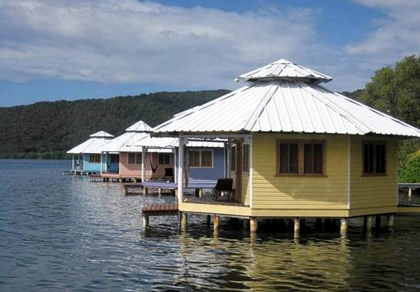 Incredible Cabins Hovering Above Caribbean Sea on Island of Roatan, Honduras