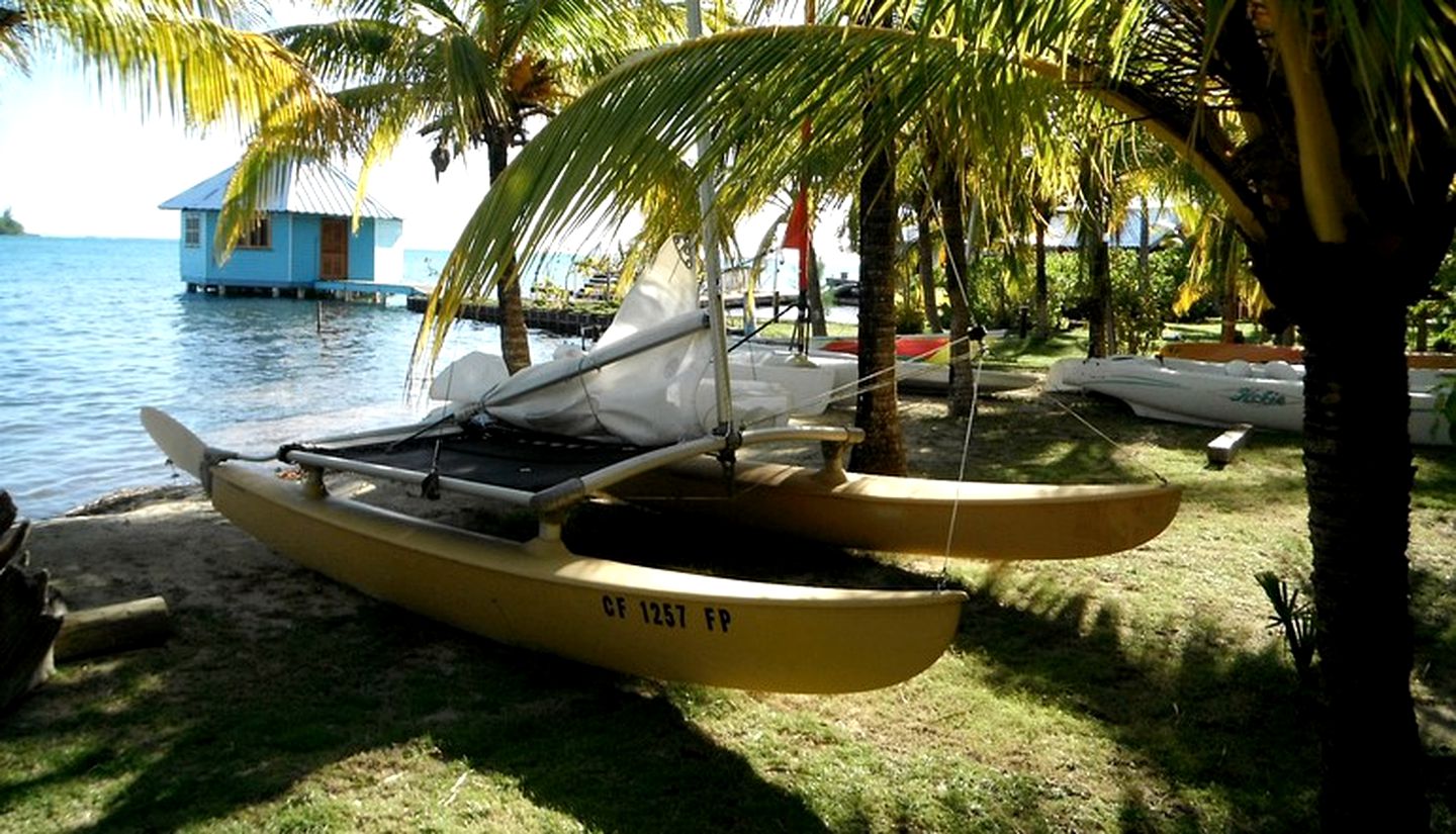 Incredible Cabins Hovering Above Caribbean Sea on Island of Roatan, Honduras