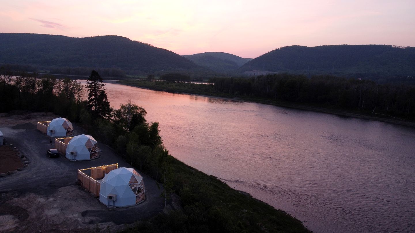 Incredible Dome Rental in Flatlands, New Brunswick with Hot Tub and Spectacular Views