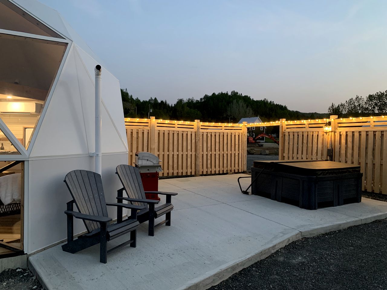 Incredible Dome Rental in Flatlands, New Brunswick with Hot Tub and Spectacular Views