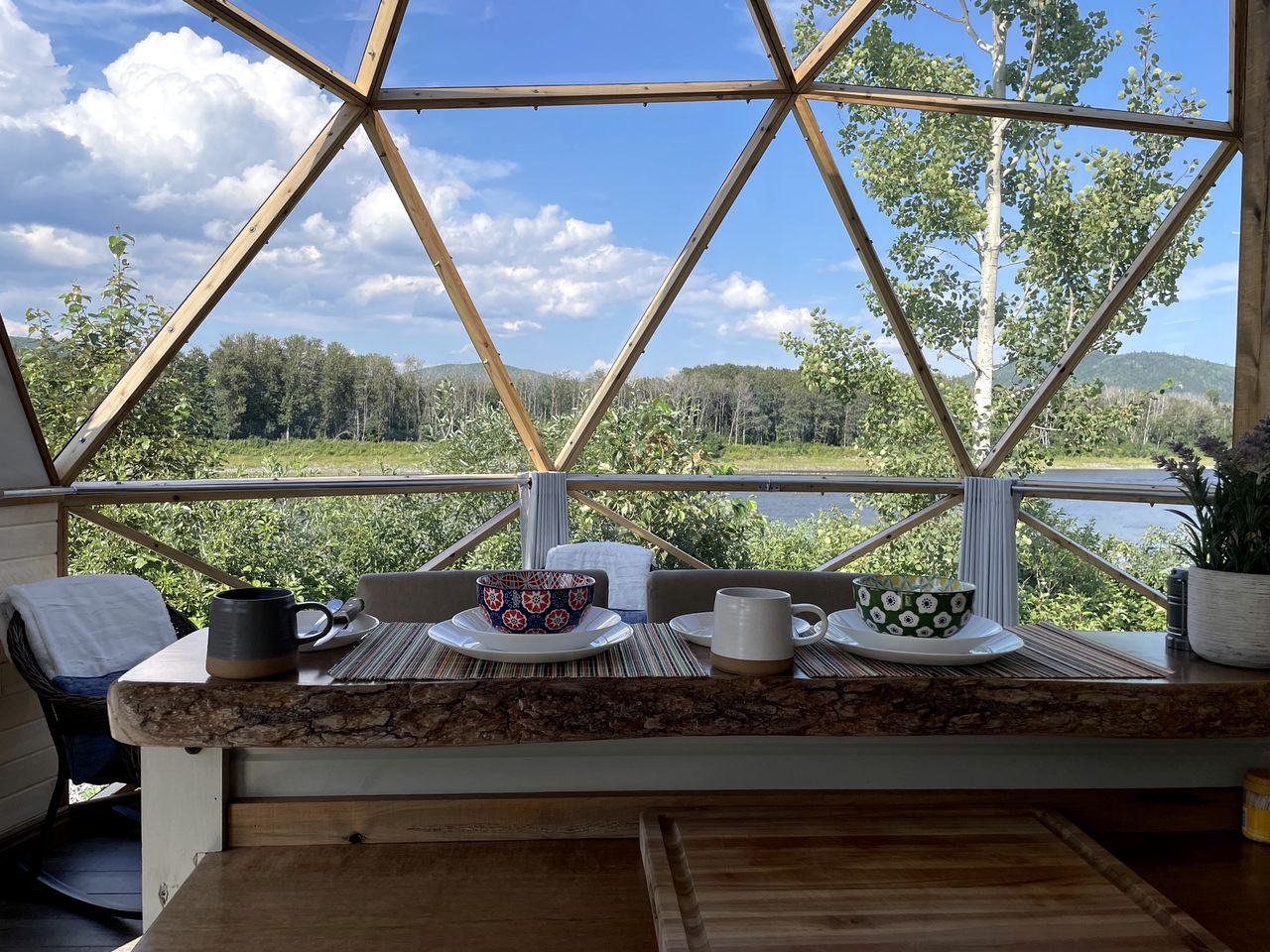 Incredible Dome Rental in Flatlands, New Brunswick with Hot Tub and Spectacular Views